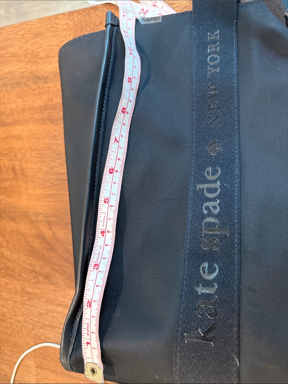kate spade Black Nylon tote Bag with Logo Webbing - Picture 12 of 13